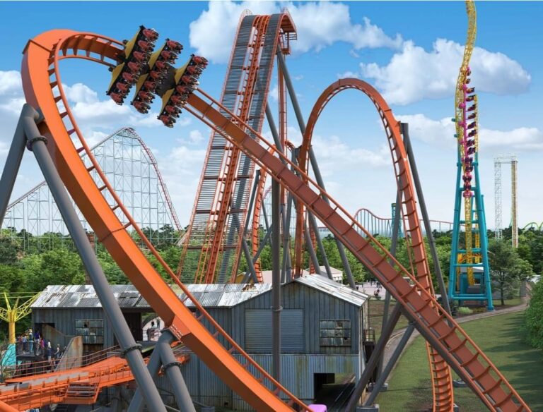 Dorney Park Iron Menace NEW 2024 Roller Coaster! Midway Mayhem