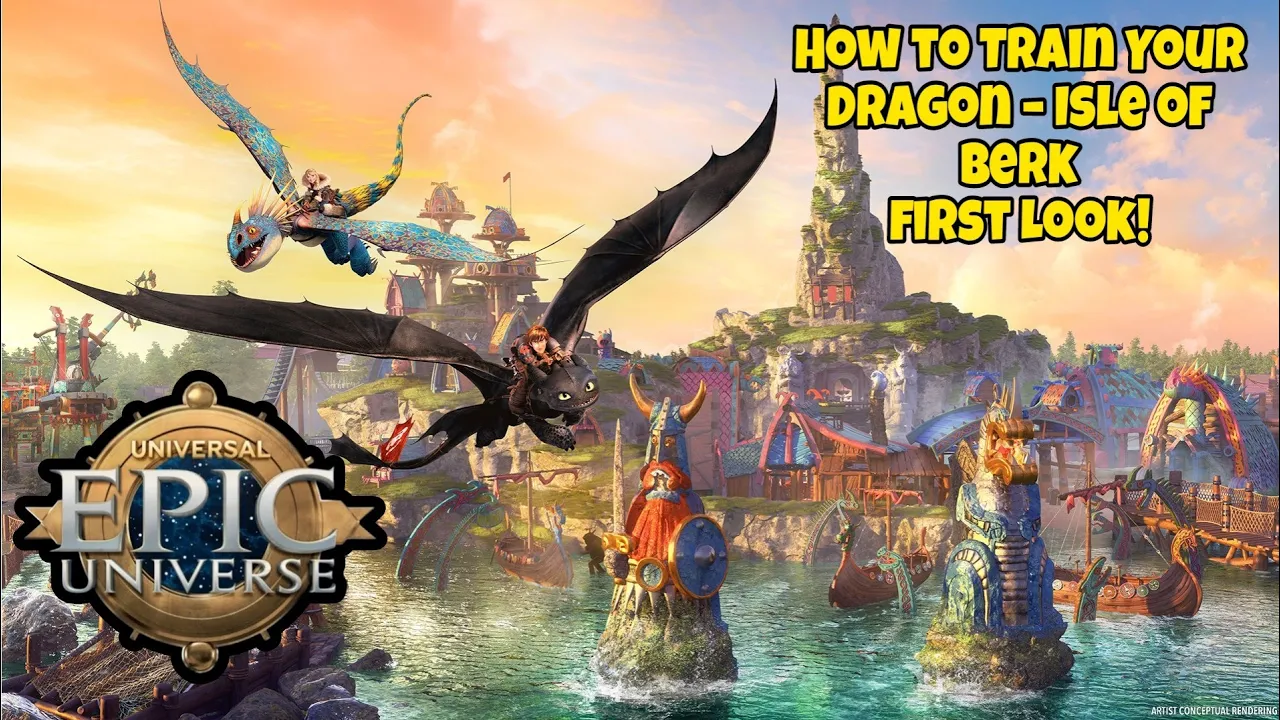 Epic Universe How to Train Your Dragon – Isle of Berk First Look!