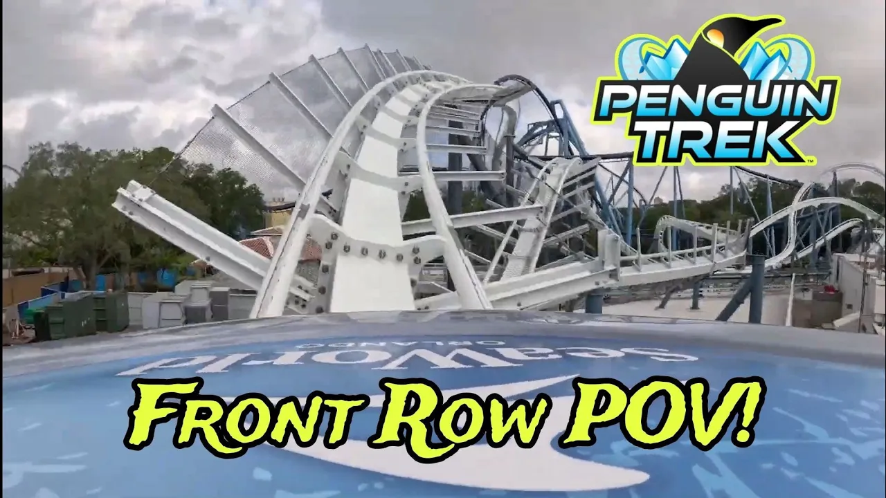 FIRST LOOK! Penguin Trek at SeaWorld Orlando FRONT ROW POV!