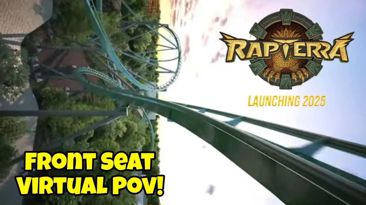 Kings Dominion Rapterra NEW for 2025 Front Seat Virtual POV!