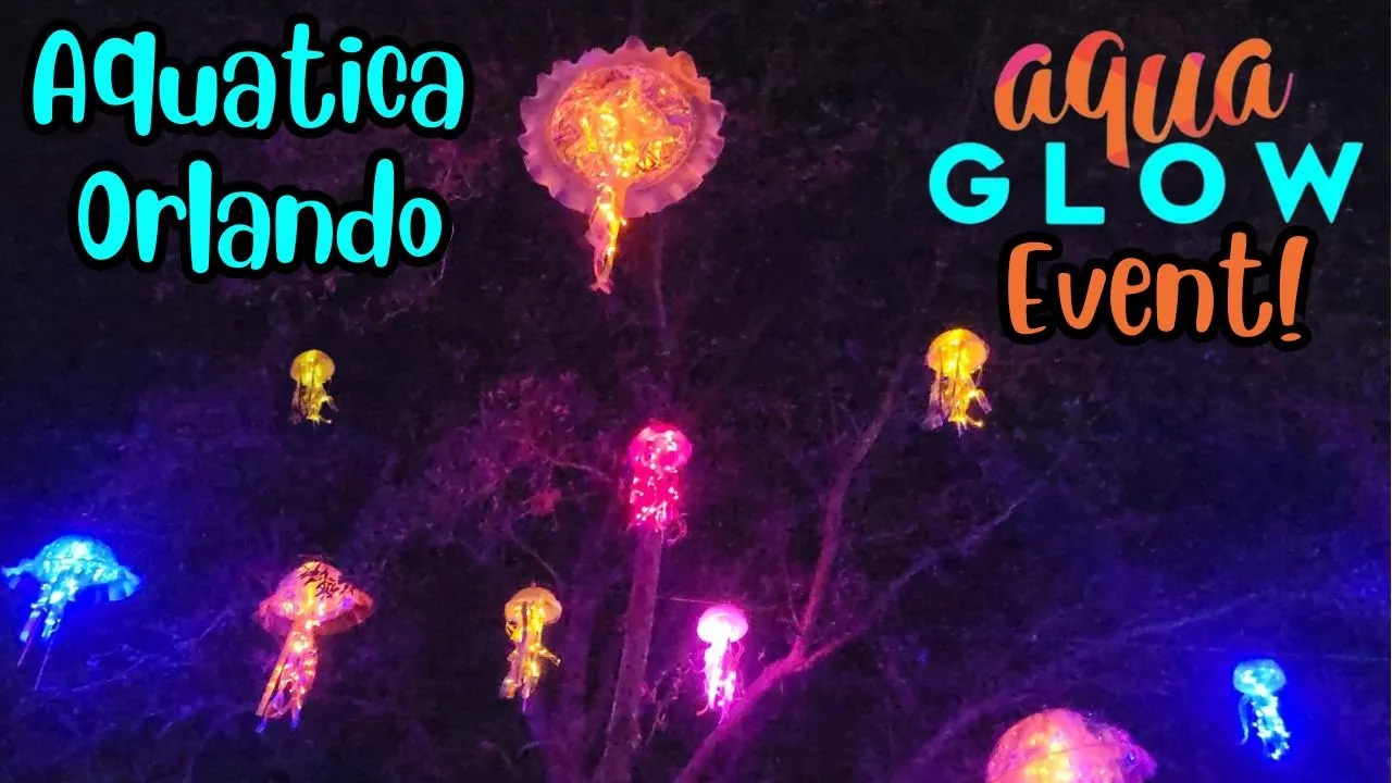 First Look! NEW After-Hours Event AquaGlow at Aquatica Orlando!