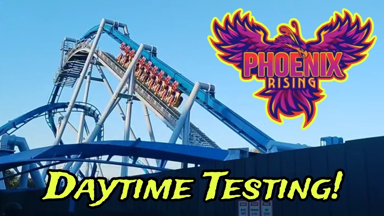 First Look: Phoenix Rising Begins Daytime Testing Busch Gardens Tampa Bay 6.8.24