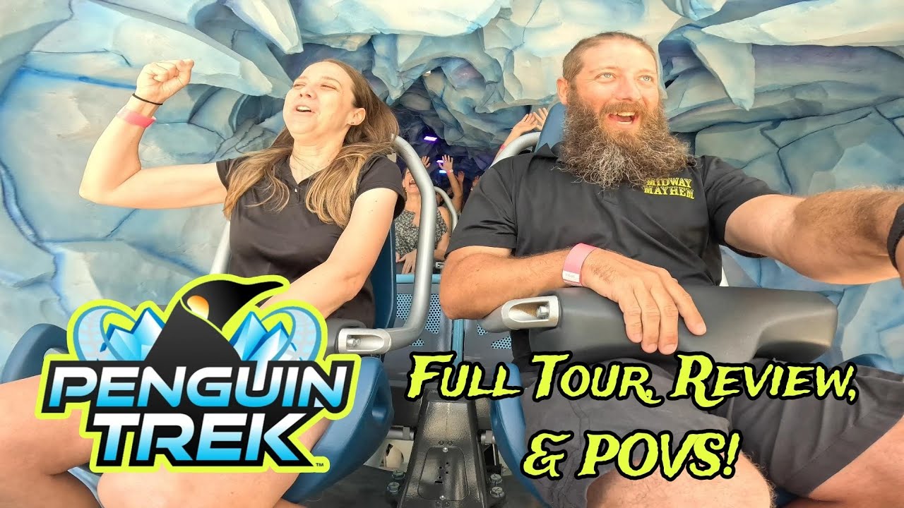 FIRST LOOK: Penguin Trek Roller Coaster Tour, Review, & POVS Media Day Update 7.1.24 WE FINALLY RIDE