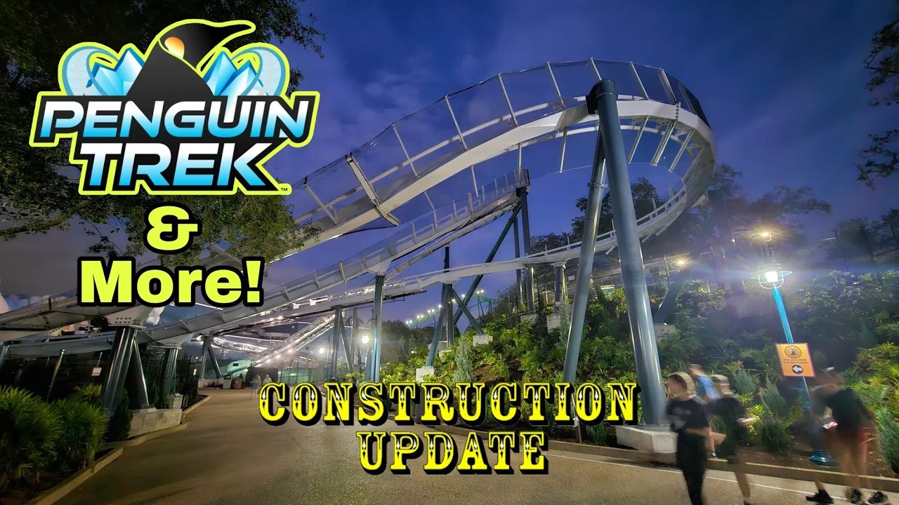 SeaWorld Orlando Penguin Trek / General Park Construction Update 6.15.24