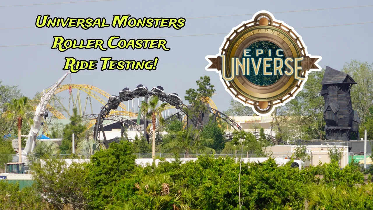 Universal’s Epic Universe Monsters Roller Coaster Testing Footage 4.17.24